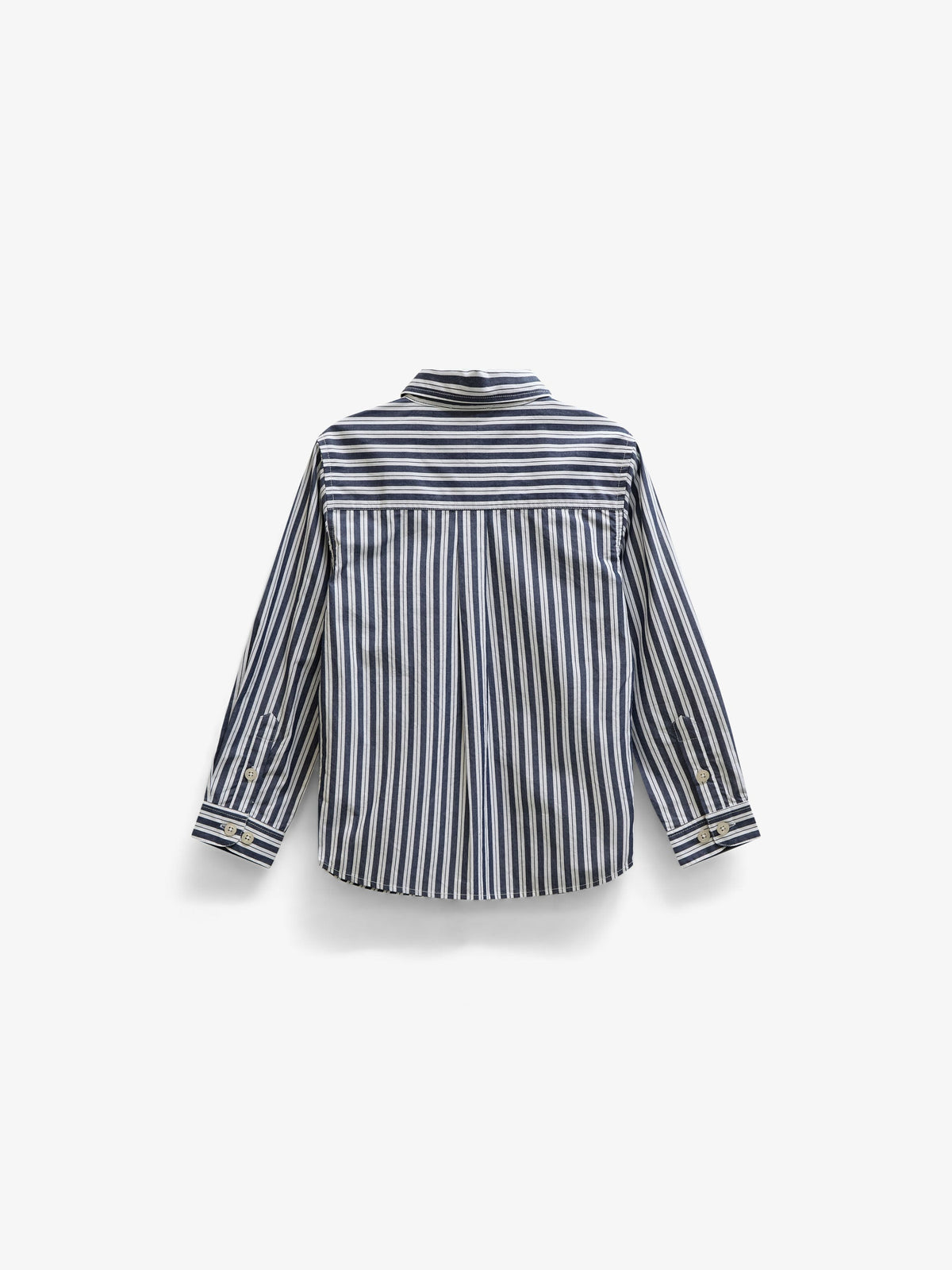 Striped Cotton Shirt - Tween - Navy Stripe | 101654 Milo