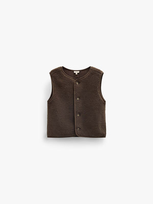 Teddy Vest - Kids - Dark Brown | 101685 Della