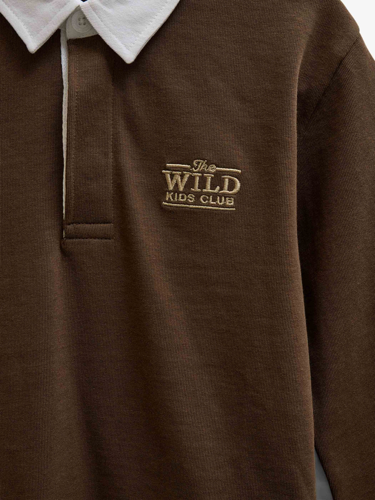 Long-Sleeve Jersey Polo - Tween - Dark Brown | 101694 Ruben
