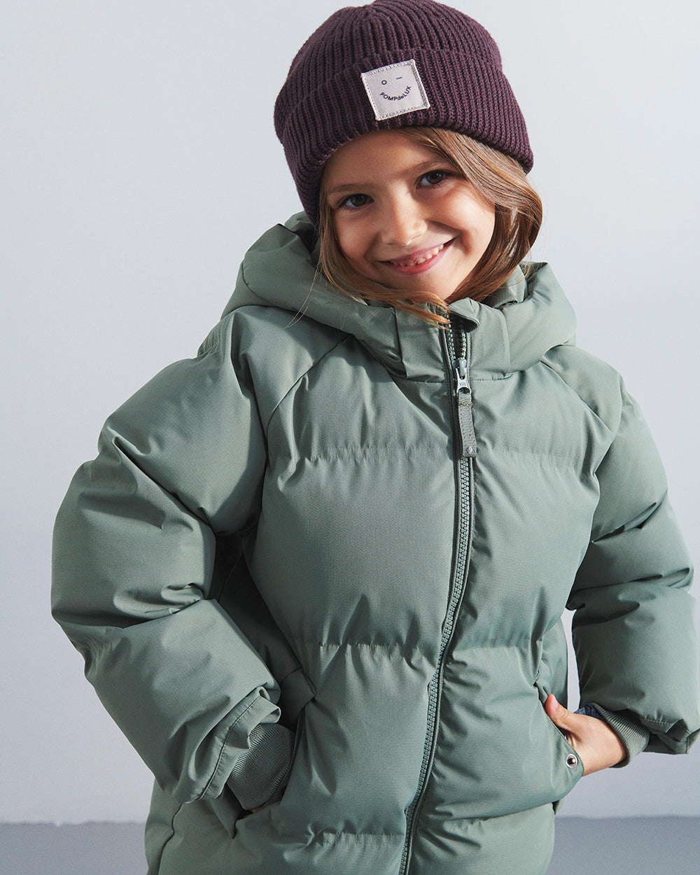 GREEN PUFFER COAT, CHILD