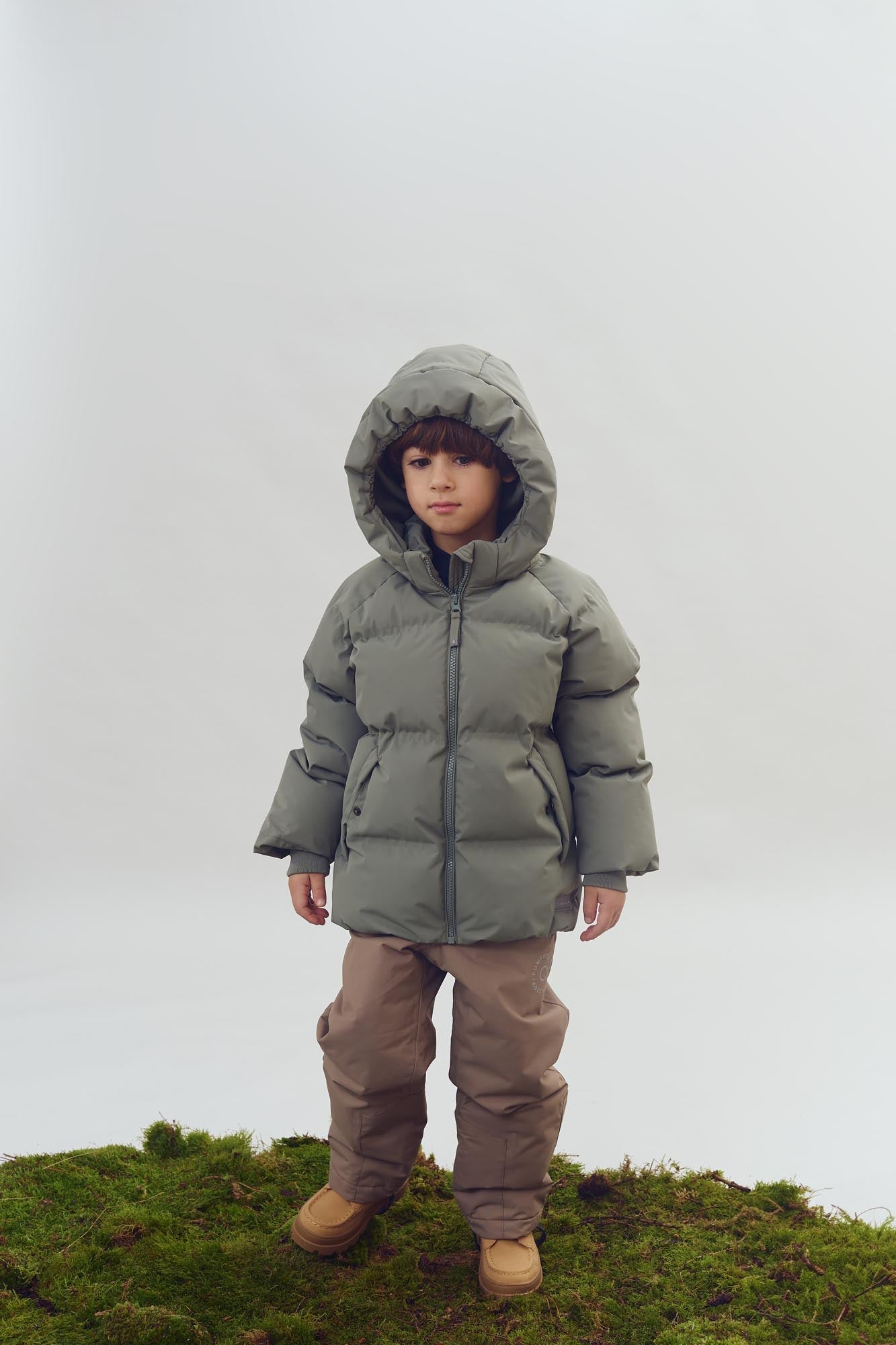 Winter Puffer Jacket - Kids - Green