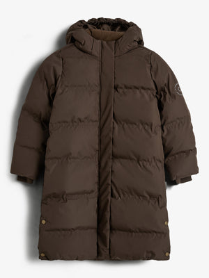 Winter Puffer Coat - Kids - Dark Earth