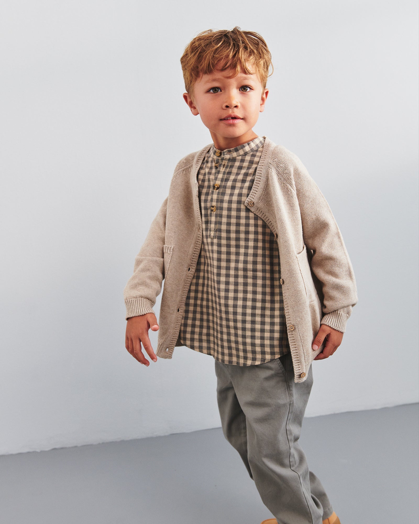 Casual Pull-on Chinos - Kids - Grey