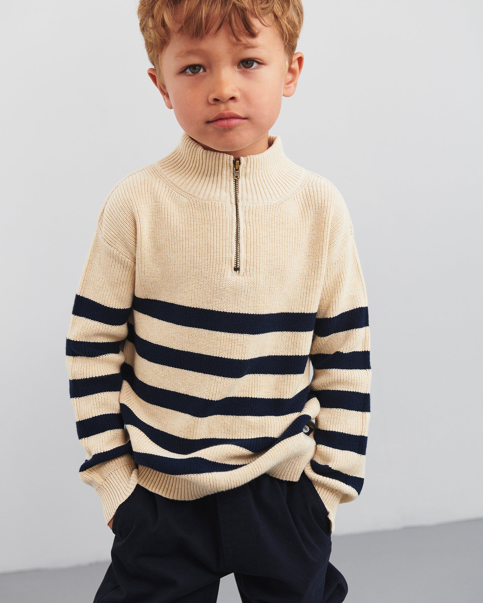 Casual Pull-on Chinos - Kids - Navy