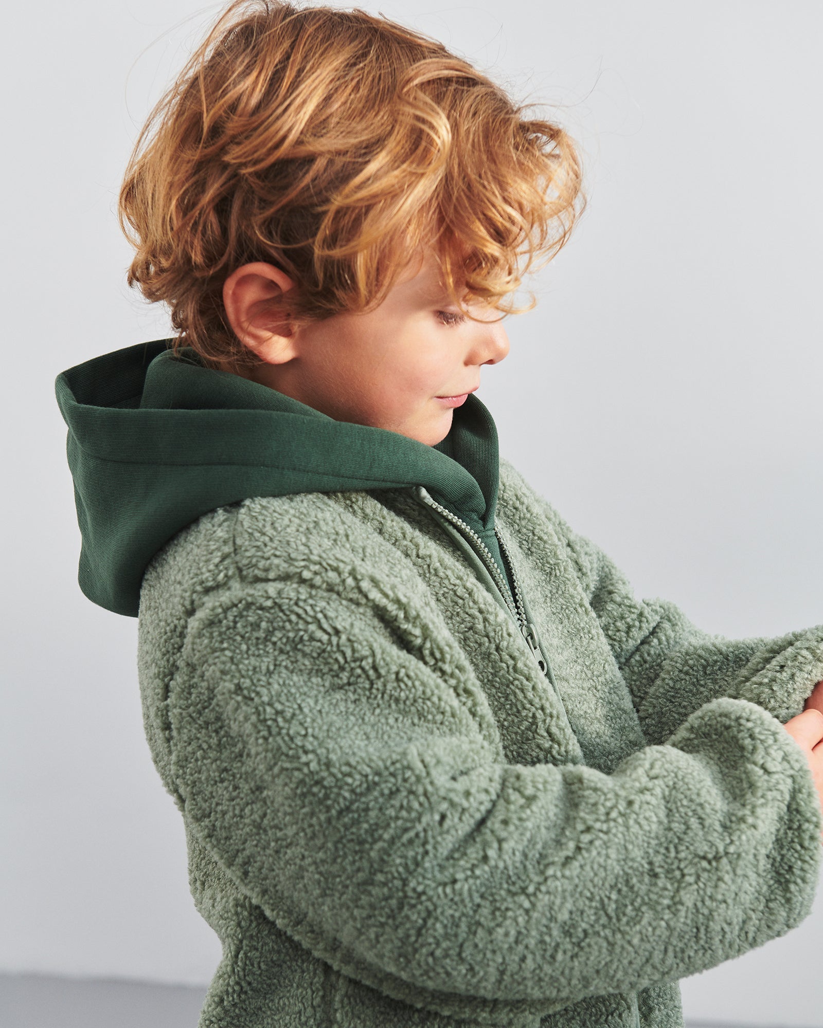 Teddy Jacket Kids Green