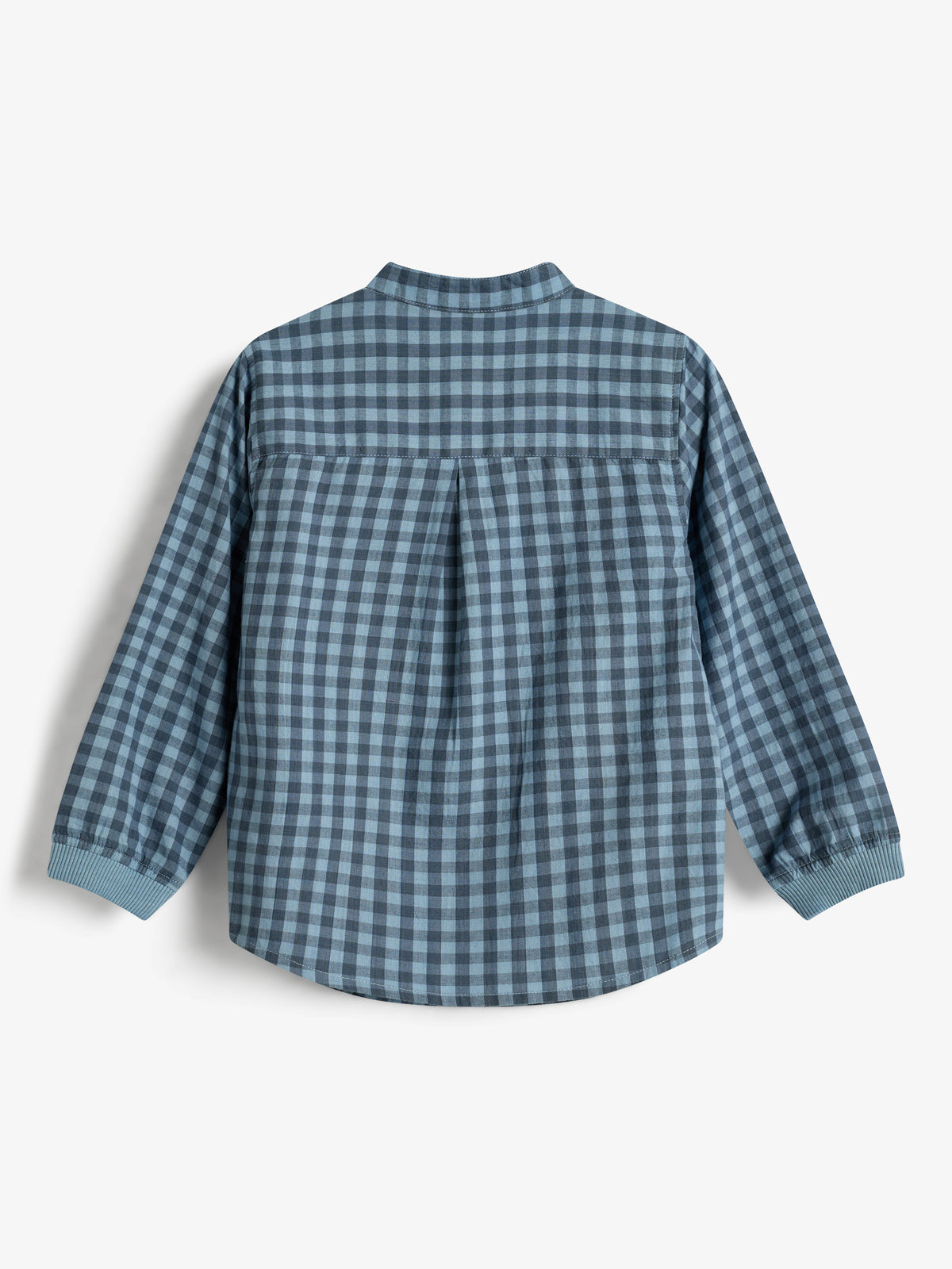 Gingham Cotton Shirt - Little - Blue