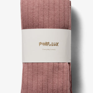 Tights 2-pack - Kids - Dusty Rose /Dark Rose