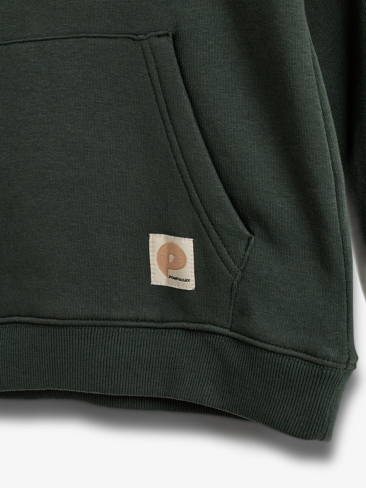 Hoodie w. Kangaroo Pocket - Kids - Dark Green