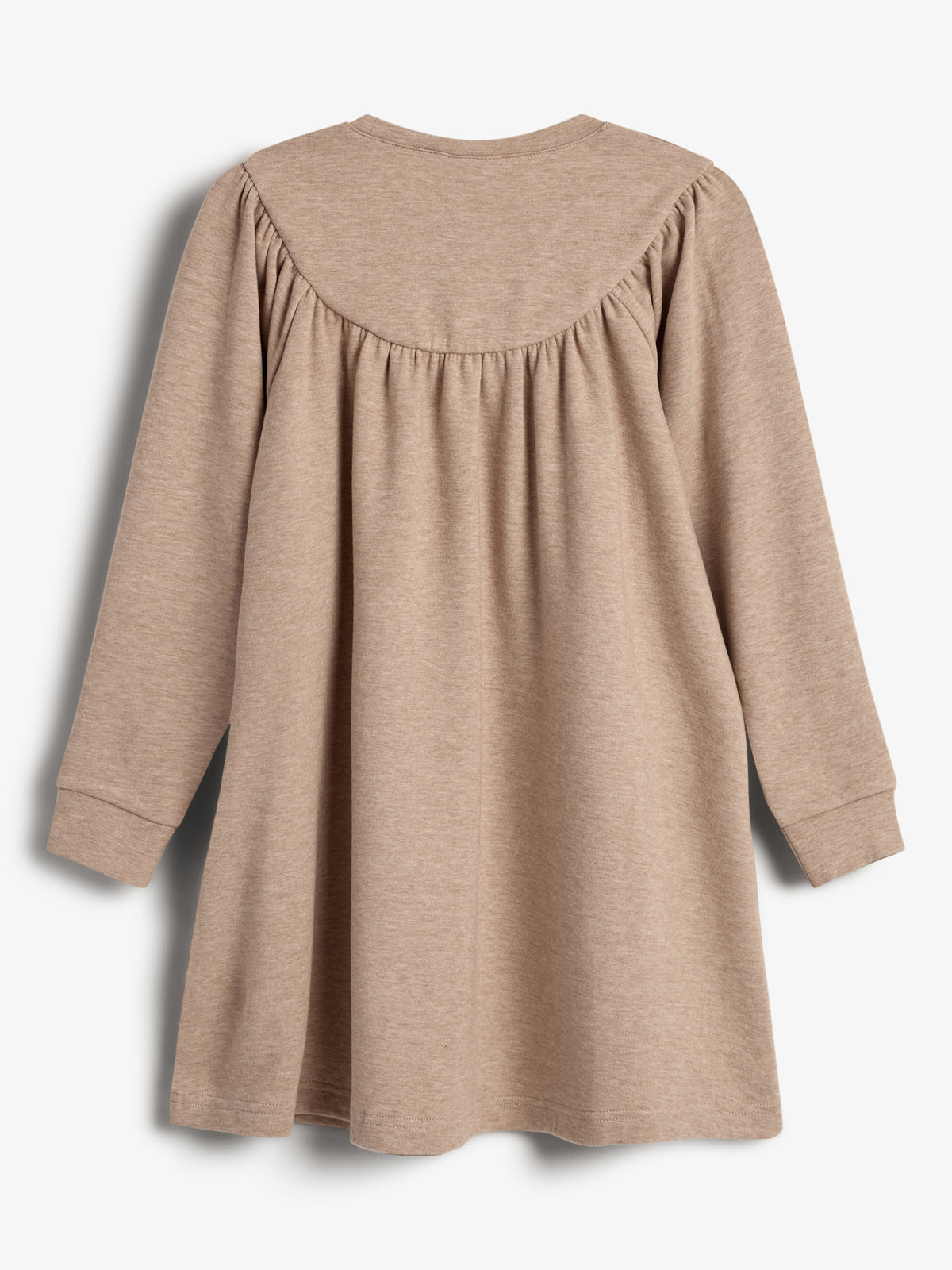 Plush Jersey Dress - Kids - Beige Melange