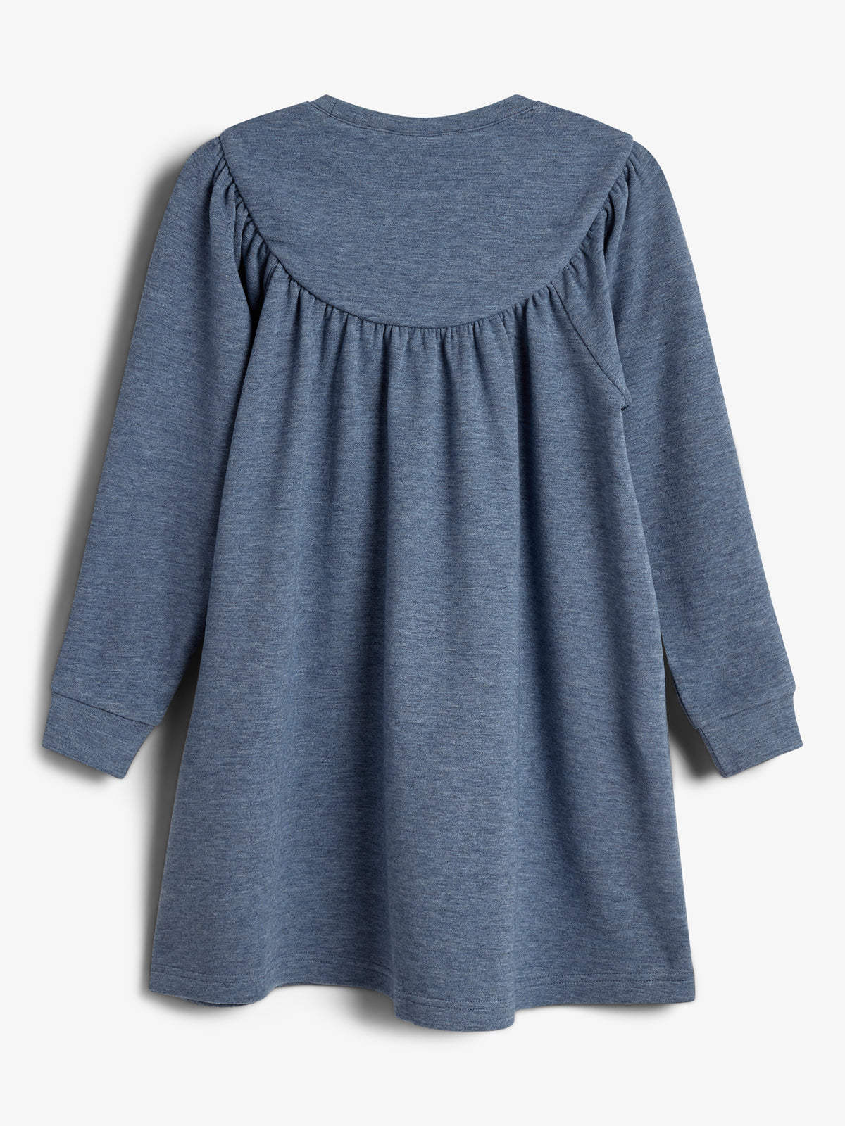 Plush Jersey Dress - Kids - Blue Melange