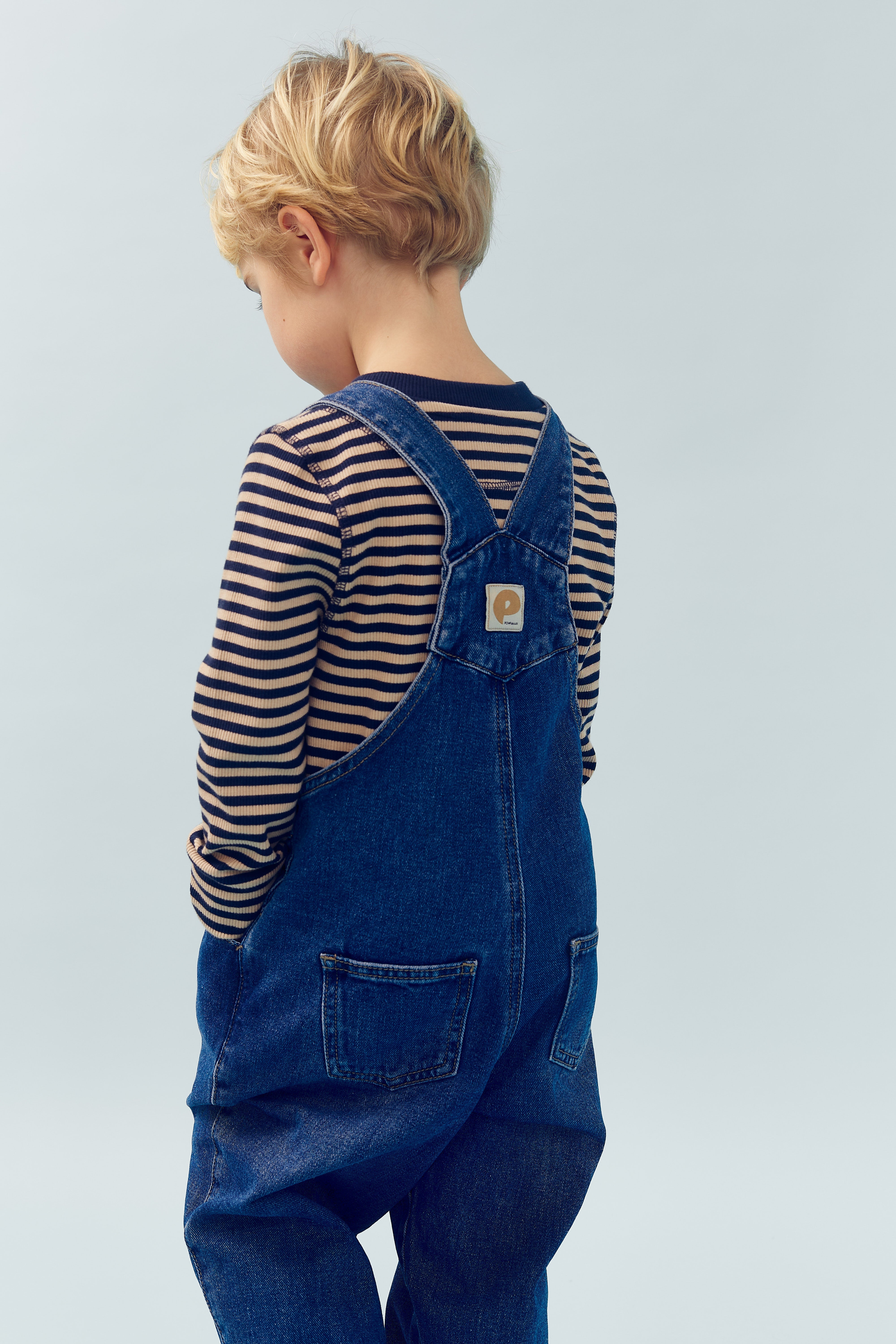 Denim Overalls - Kids - Dark Blue Denim