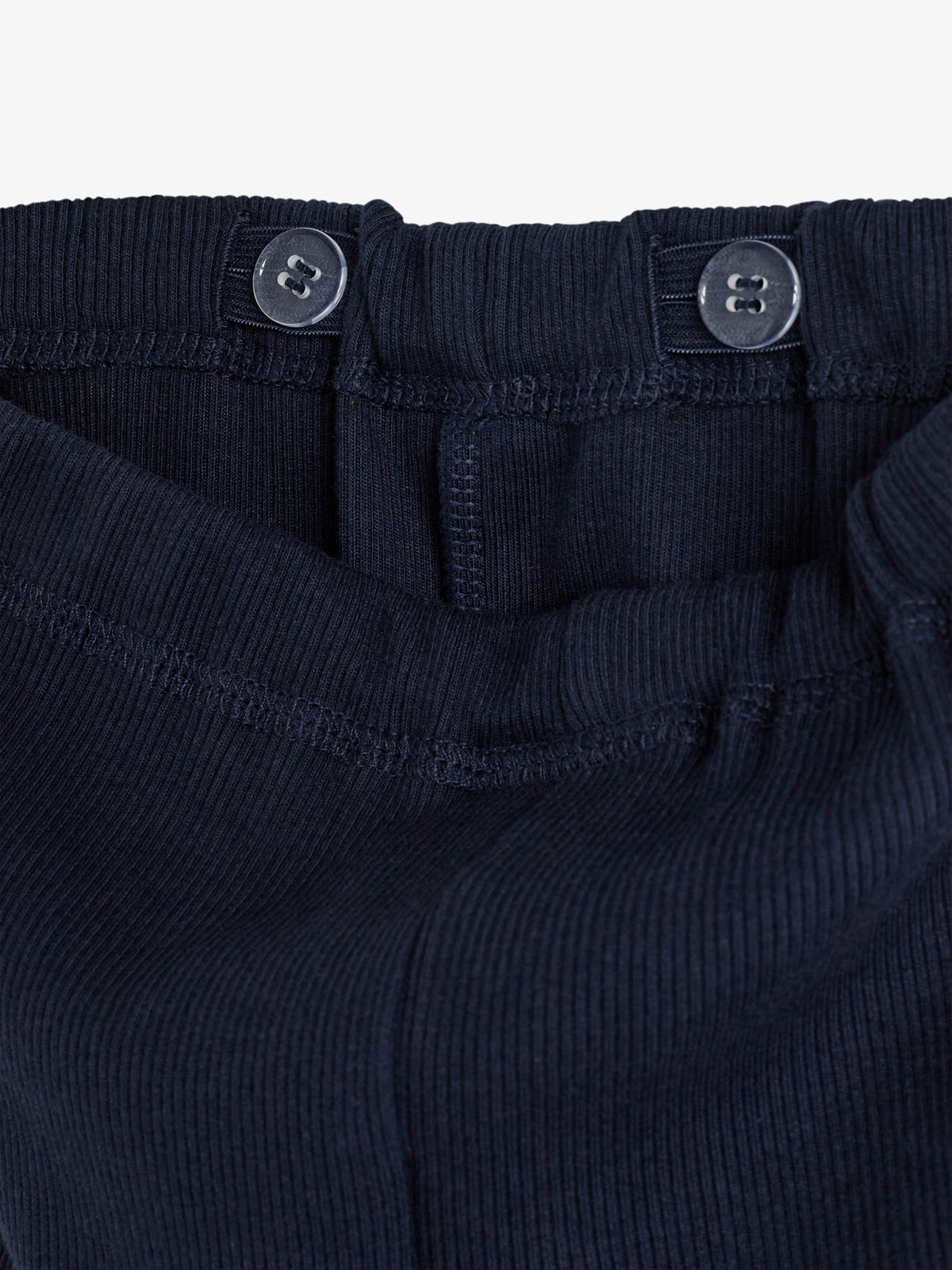 Basic Rib Trousers - Kids - Navy