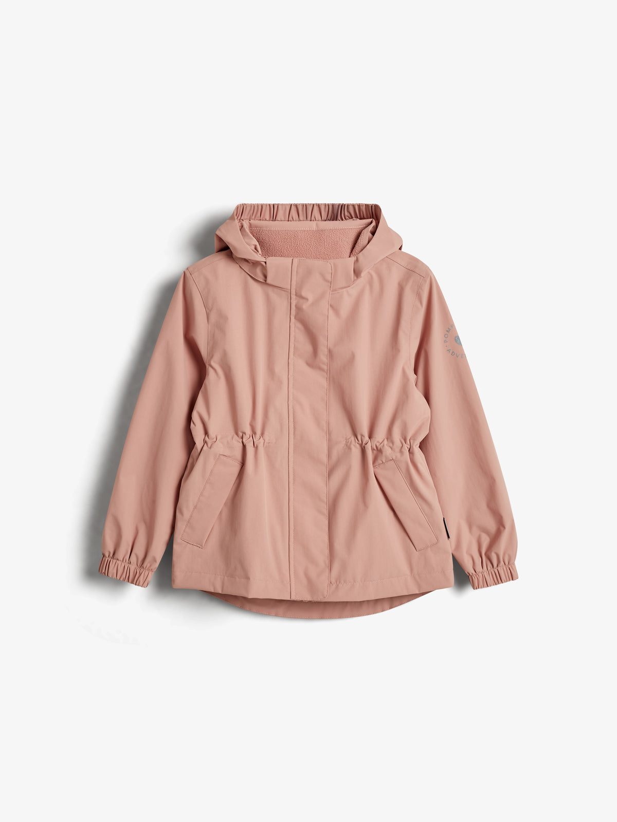 Rain Jacket w. Drawstring - Kids - Dusty Rose