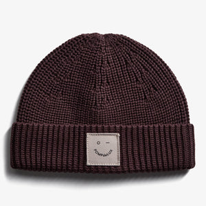 Ribbed Knit Beanie - Kids - Dark Purple