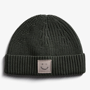 Ribbed Knit Beanie - Kids - Dark Green