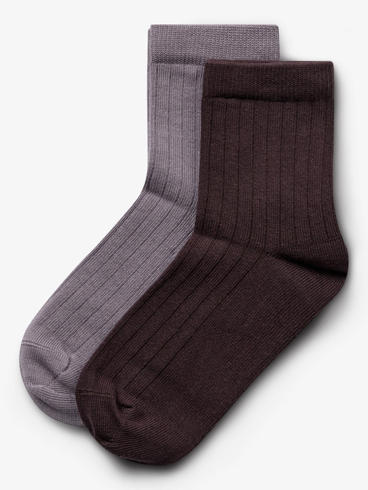 Socks 2-pack - Kids - Dusty Purple/Dark Purple