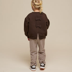 Bow Detail Sweatshirt - Kids - Chocolate | 100814 Ruth