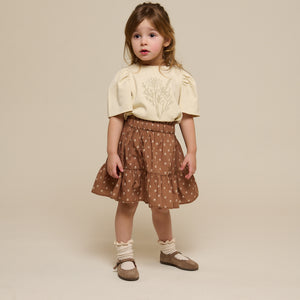 Printed Poplin Skirt - Kids - Coconut | 101055 Camilla
