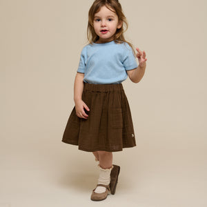 Gauze Skirt - Kids - Dark Brown | 100934 Jasmine