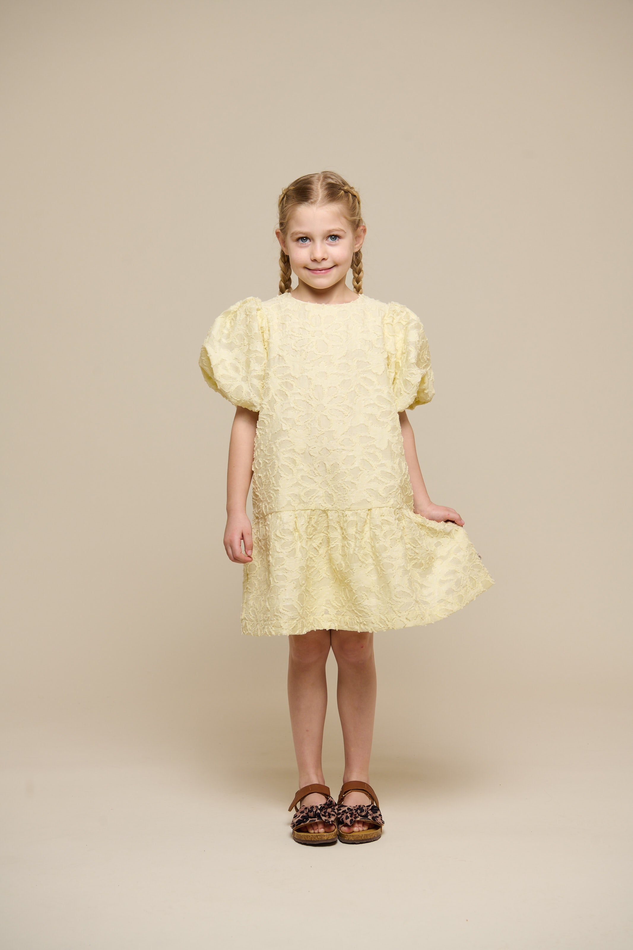Cotton-blend Jacquard Dress - Tween - Sunlight | 100993 Giselle