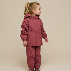Shell Jacket with Drawstring - Kids - Vintage Red | 100495 Lucy