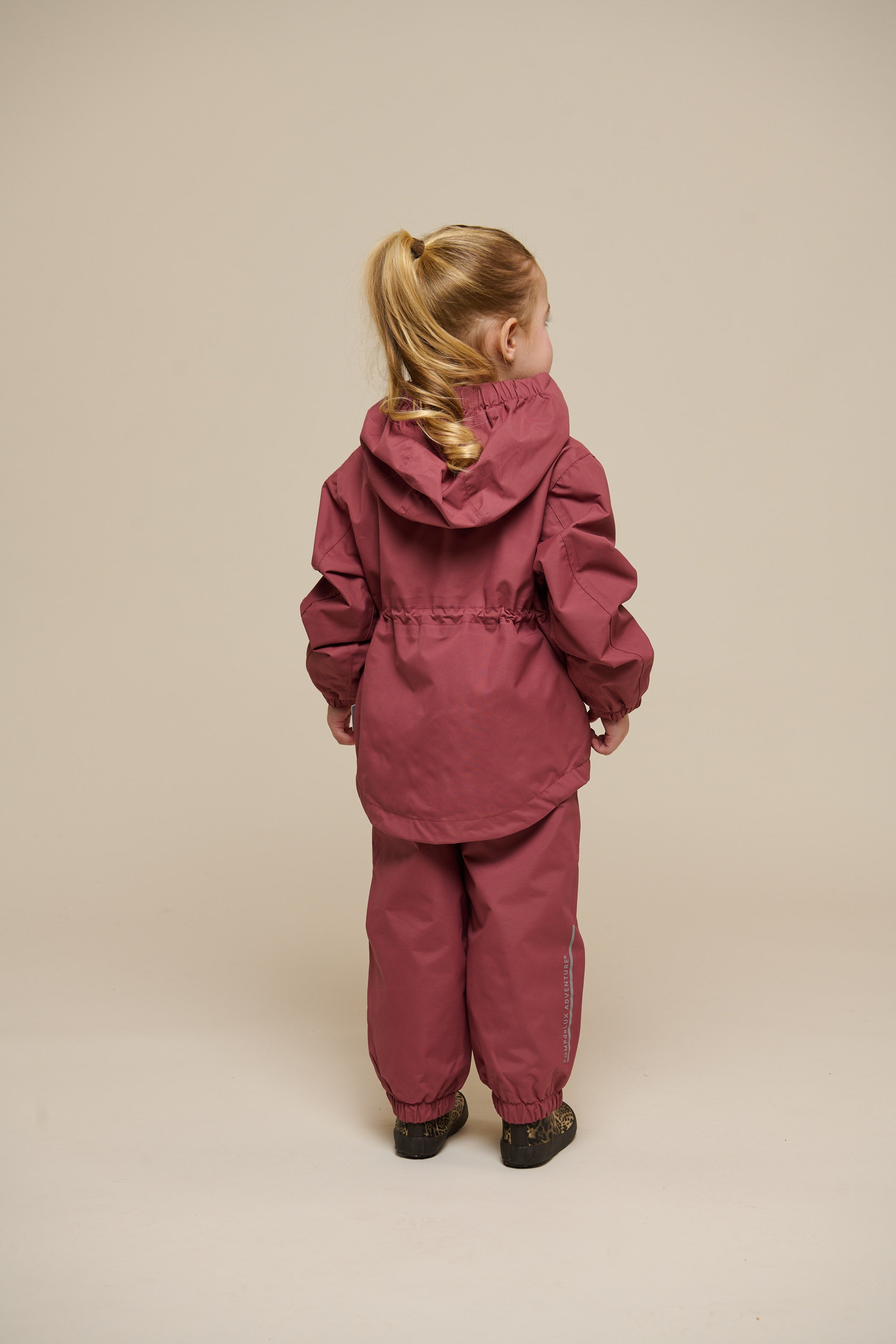 Shell Jacket with Drawstring - Kids - Vintage Red | 100495 Lucy