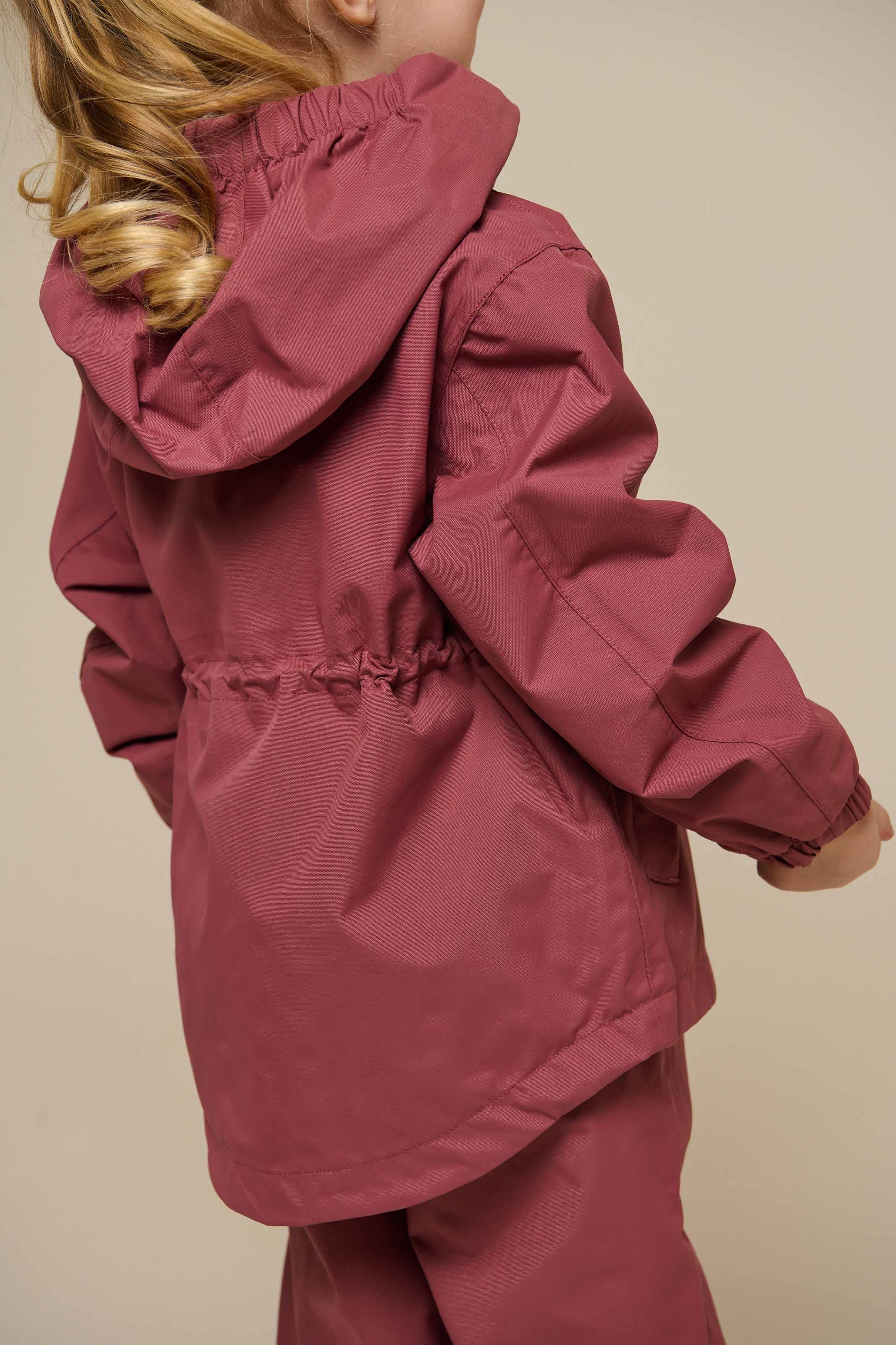 Shell Jacket with Drawstring - Kids - Vintage Red | 100495 Lucy