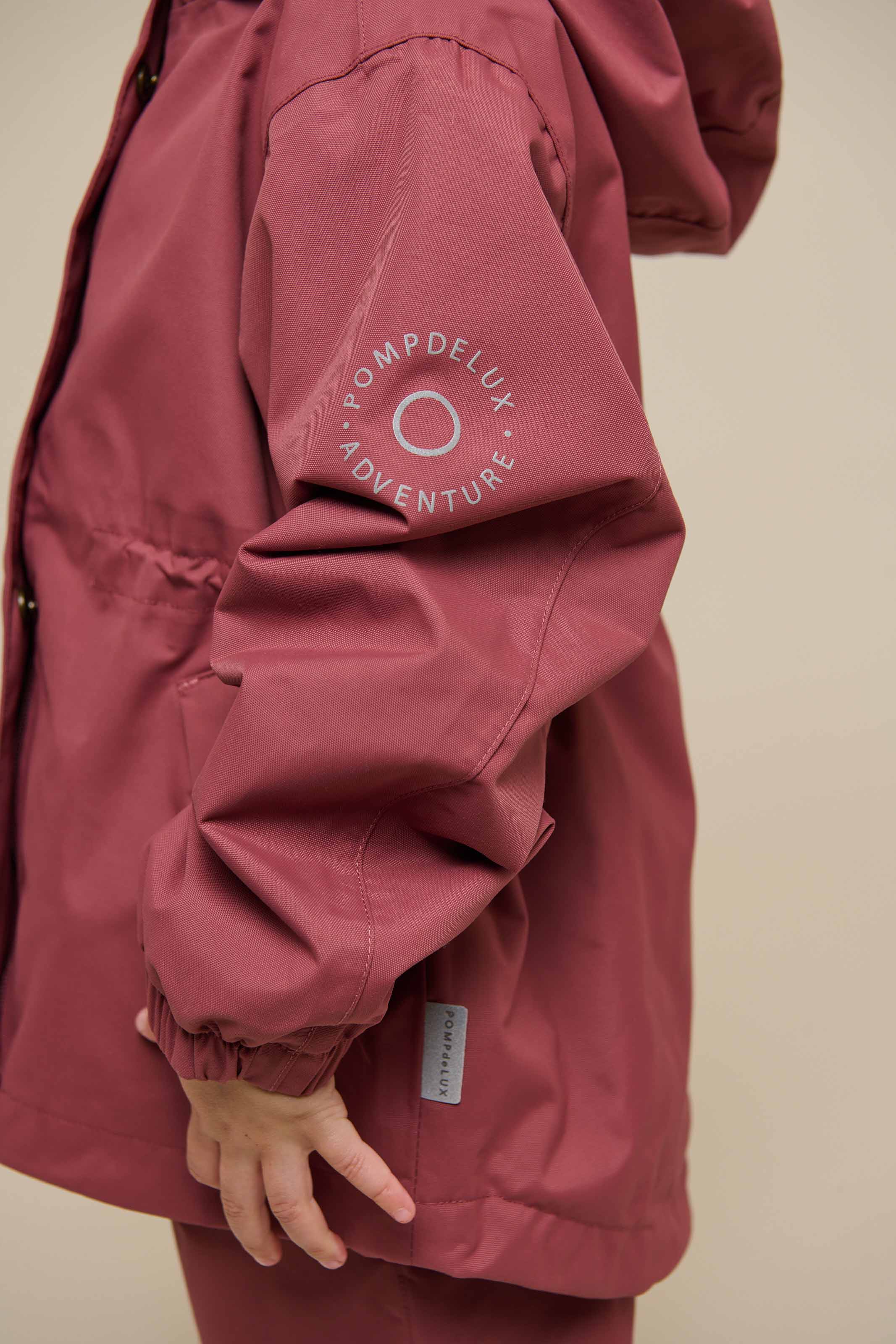 Shell Jacket with Drawstring - Kids - Vintage Red | 100495 Lucy