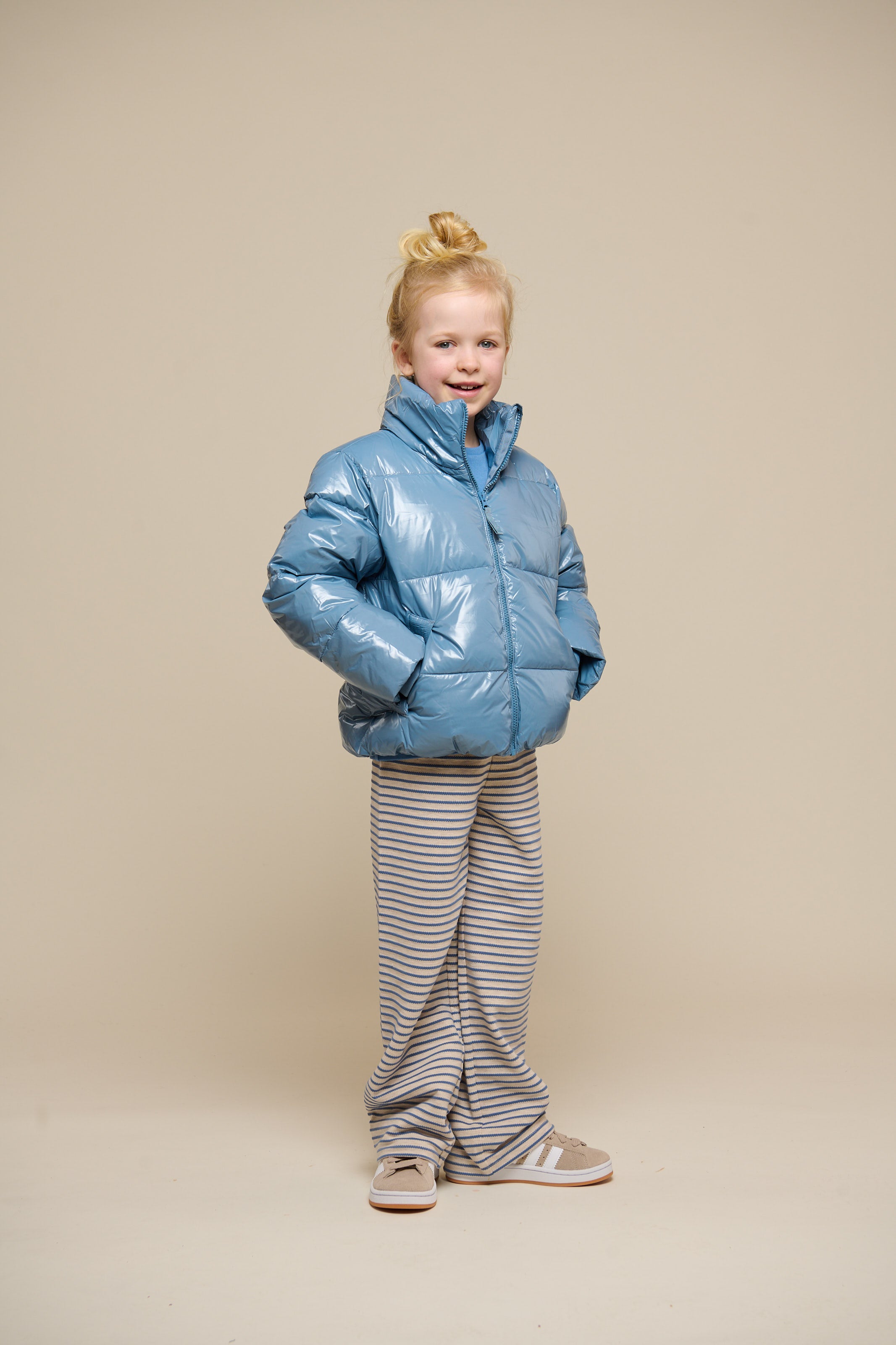 Shiny Puffer Jacket - Tween - Blue | 100533 Violet