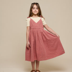 Gauze Strap Dress - Tween - Old Rose | 100912 Jasmine