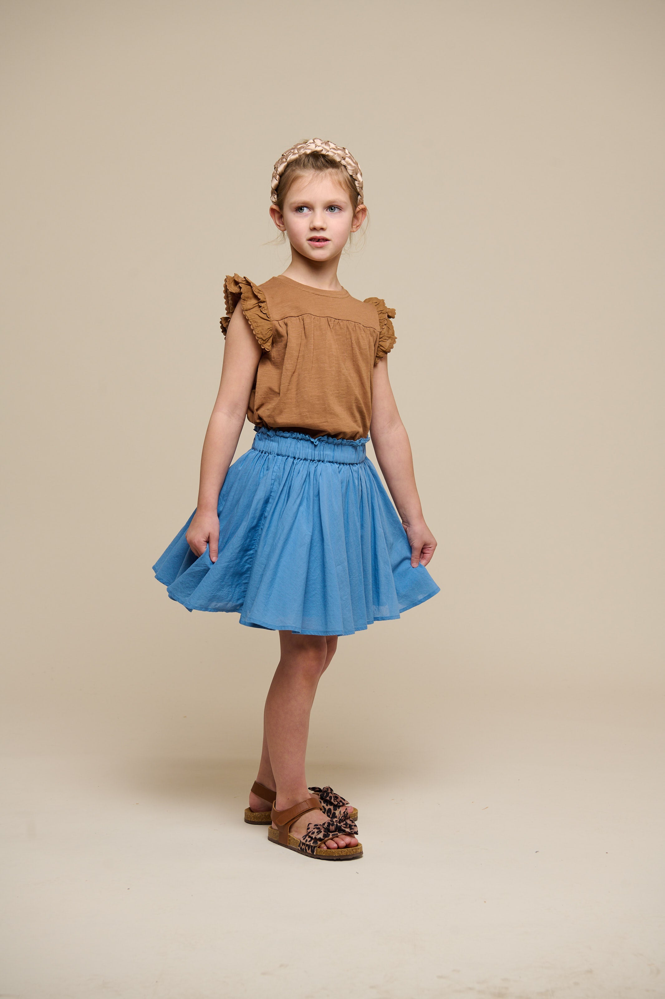 Jersey Blouse with Ric Rac Frill - Tween - Coconut | 101072 Gabriella