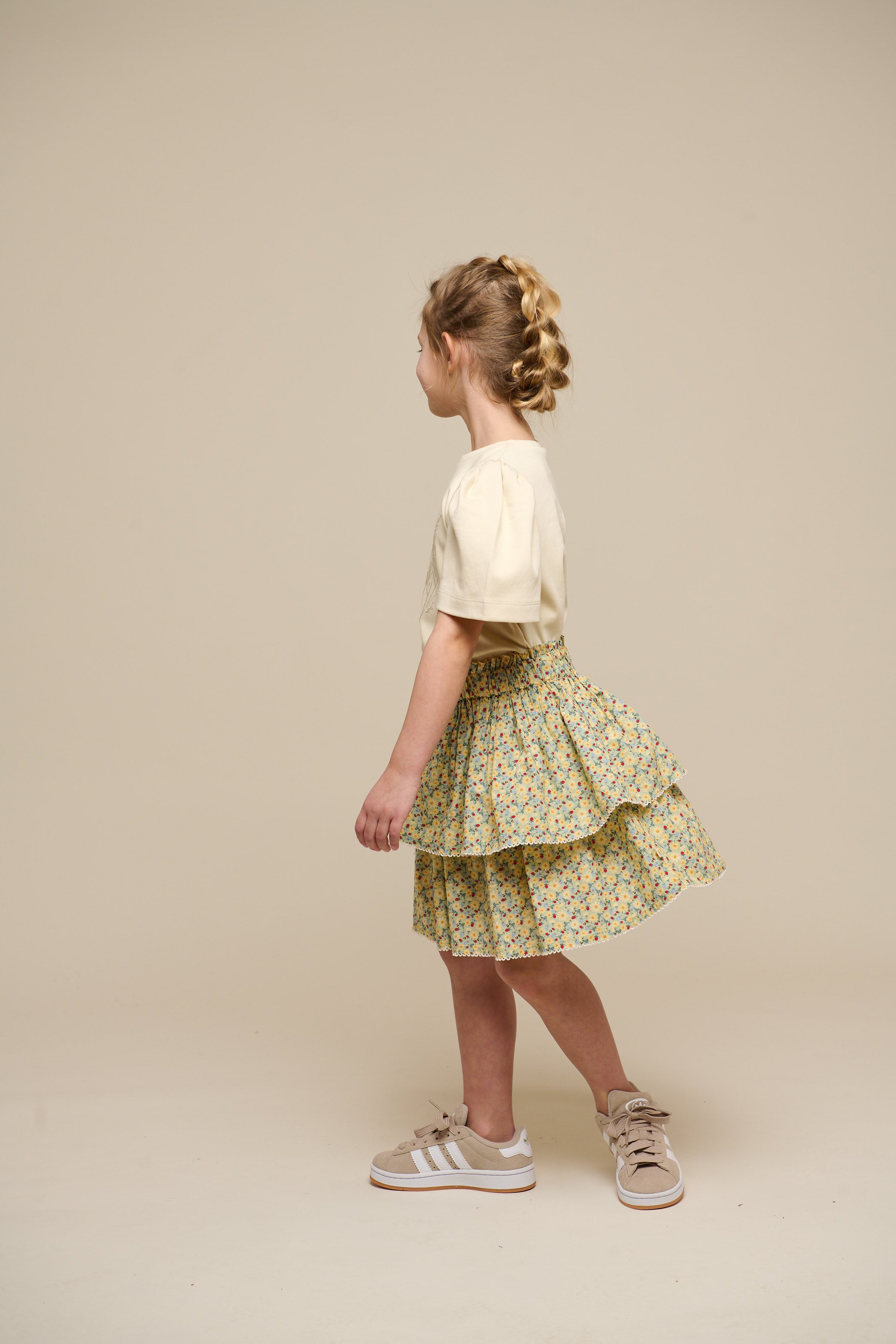 スカート siiilon FLOWER frill skirt スカート siiilon FLOWER frill skirt スカート siiilon FLOWER frill
