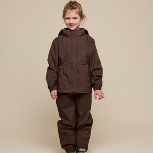 Shell Jacket with Drawstring - Tween - Chocolate | 100498 Lucy