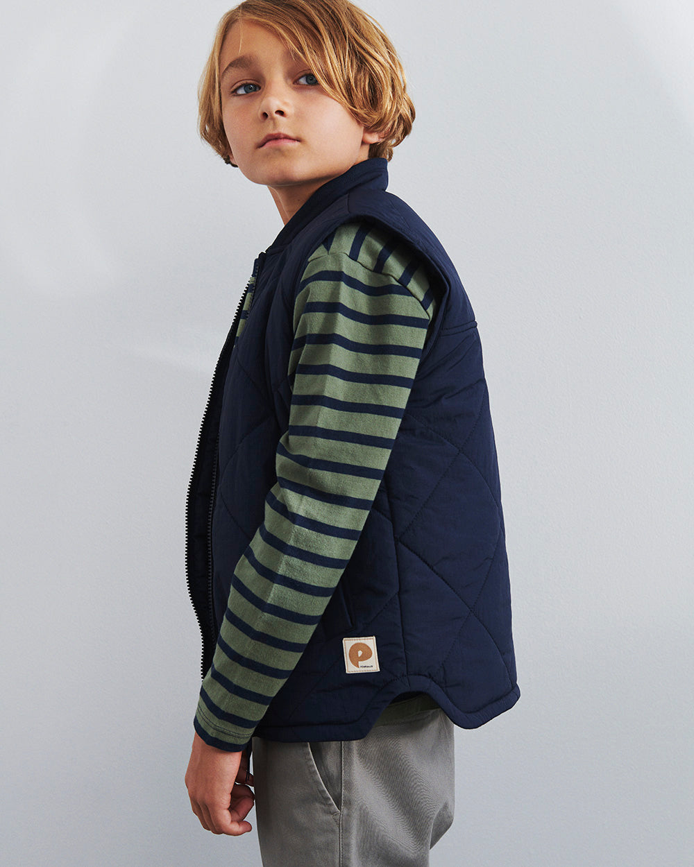 Quilted Gilet - Tween - Navy