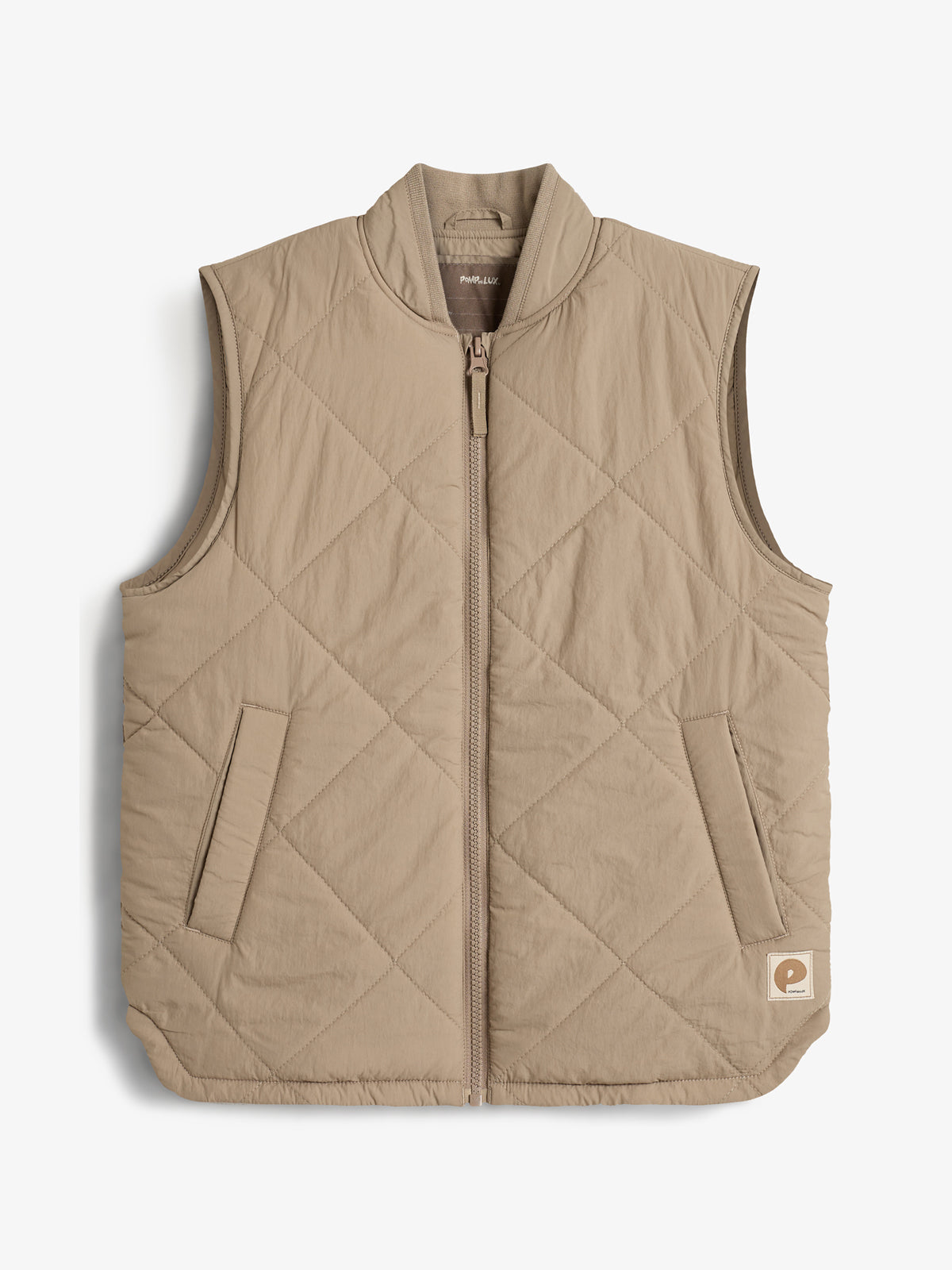 Quilted Gilet - Kids - Dark beige