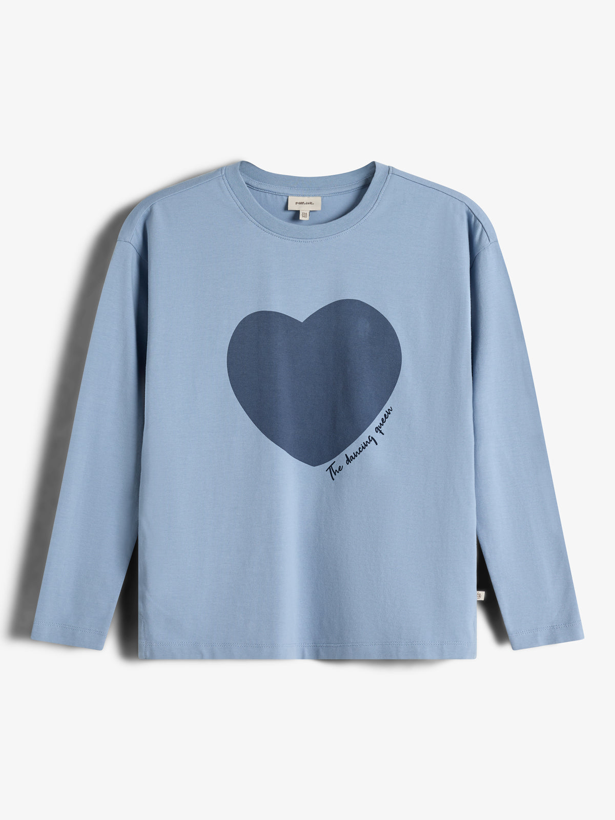 Heart Long Sleeve T-shirt - Tween - Blue