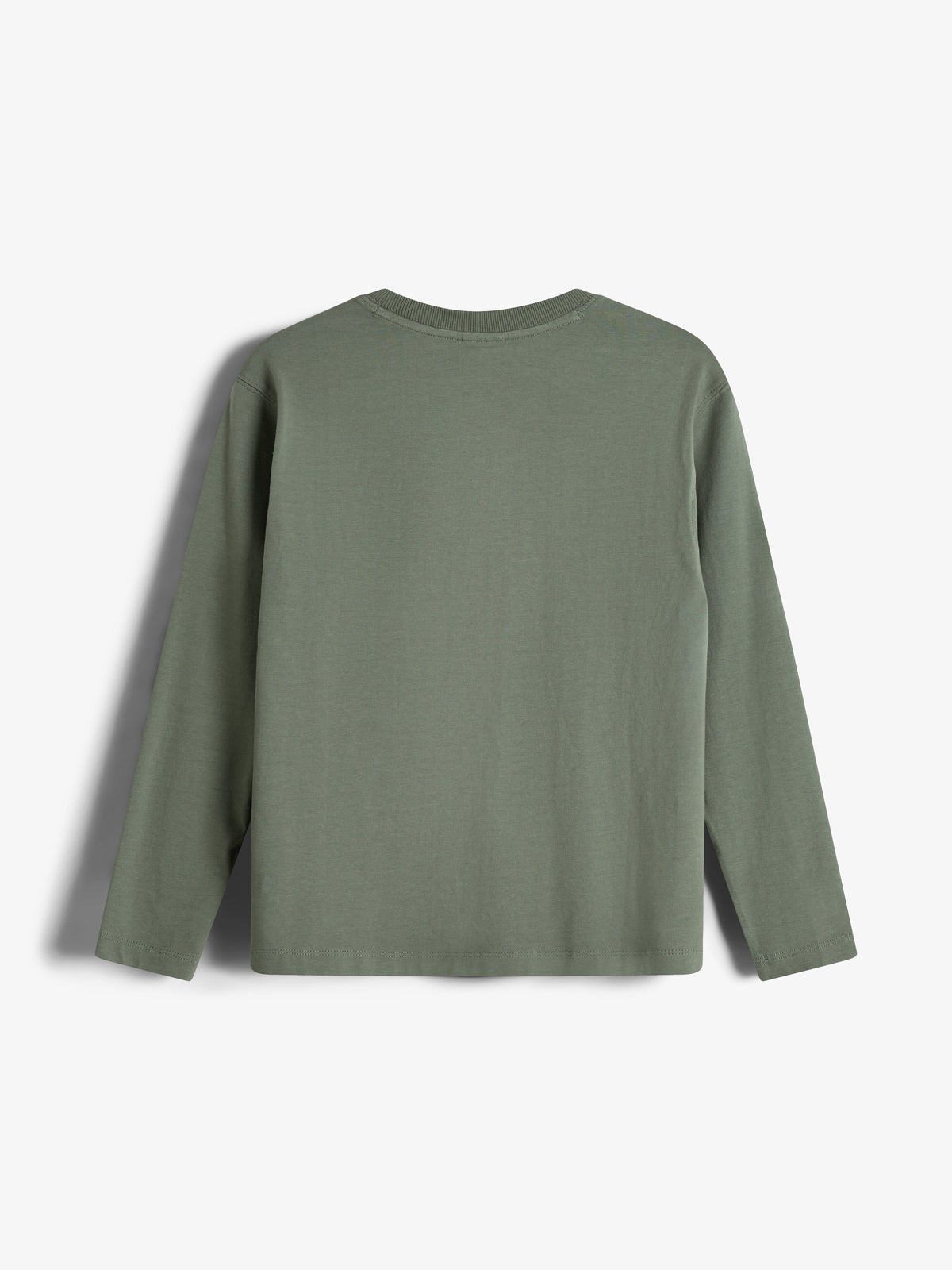 Warp Text Long Sleeve T-shirt - Tween - Green