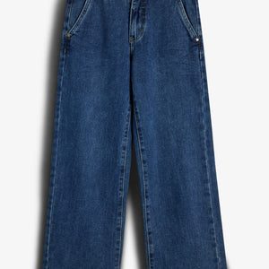 Wide Leg Jeans - Tween - Dark Blue Denim