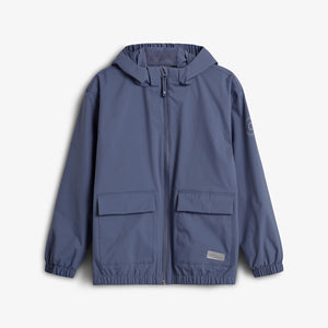 Rain Jacket w. Patch Pocket - Tween - Vintage Blue