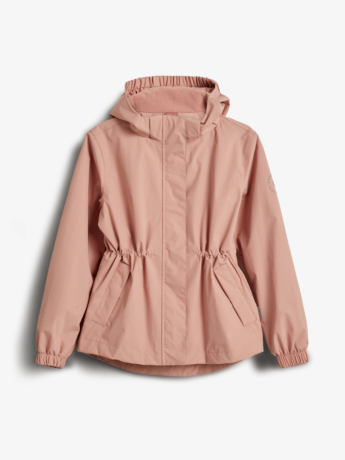 Rain Jacket w. Drawstring Tween Dusty Rose