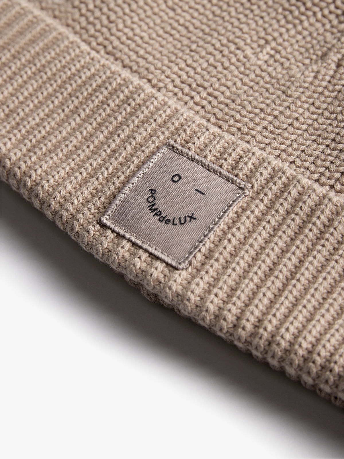 Ribbed Knit Beanie - Kids - Beige