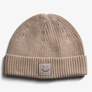 Ribbed Knit Beanie - Tween - Beige
