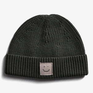 Ribbed Knit Beanie - Tween - Dark Green