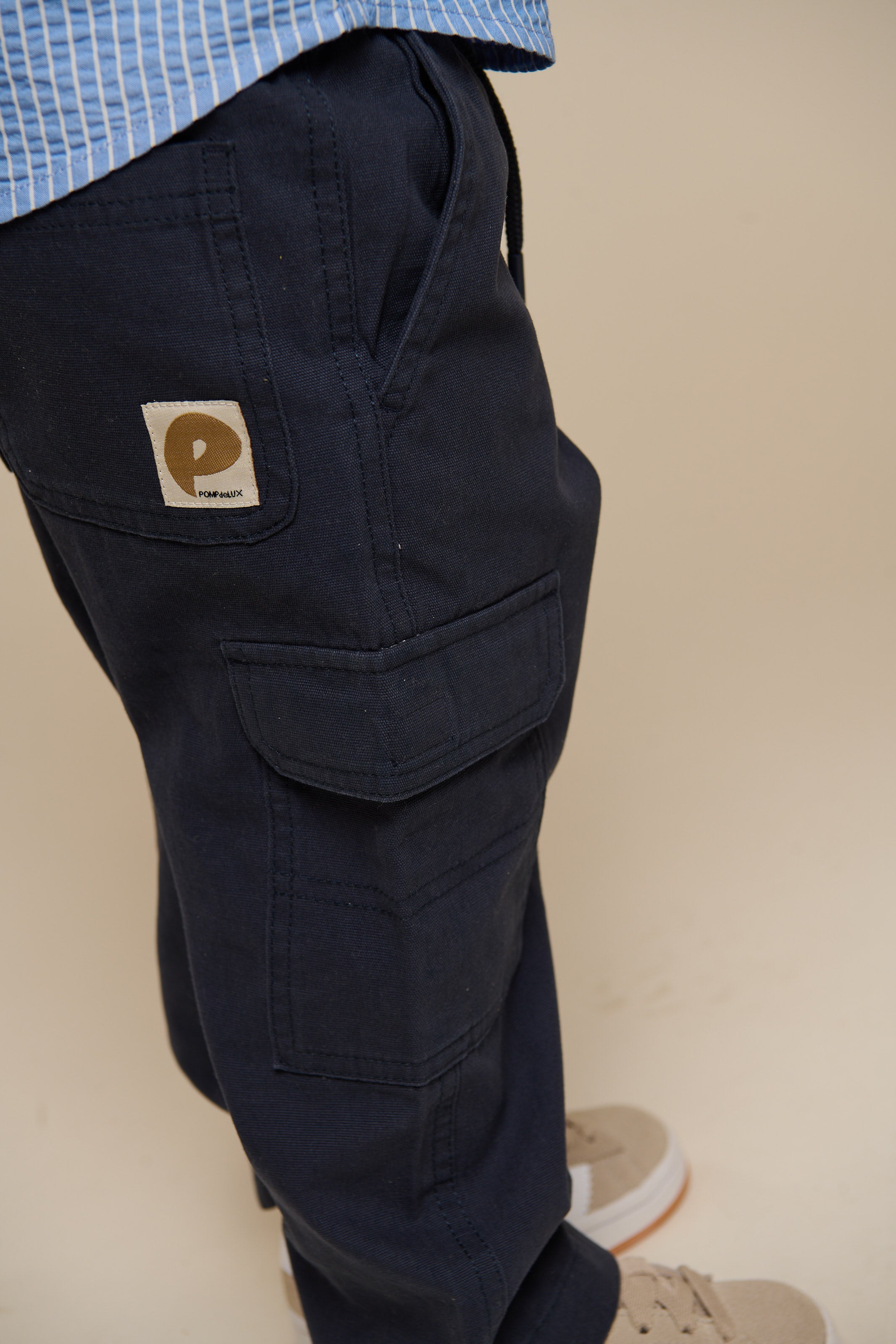 Canvas Trousers - Kids - Navy | 101134 Isack