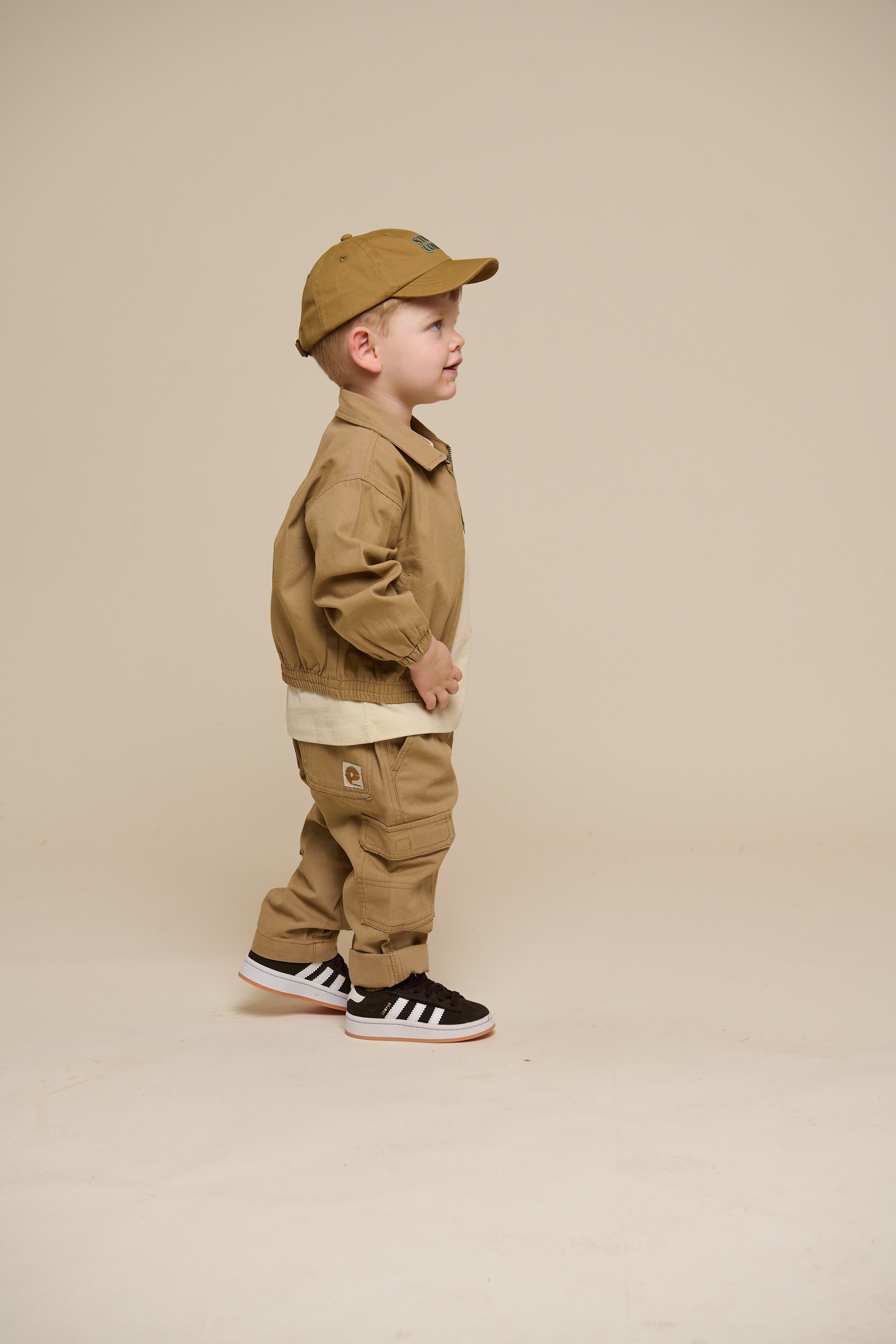 Canvas Trousers - Kids - Khaki | 101132 Isack