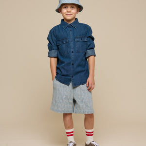 Denim Shirt - Tween - Dark Blue Denim | 100369 Delhi