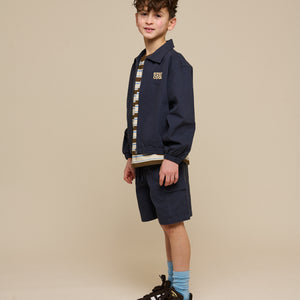 Canvas Bomber Jacket - Tween - Navy | 101139 Isack
