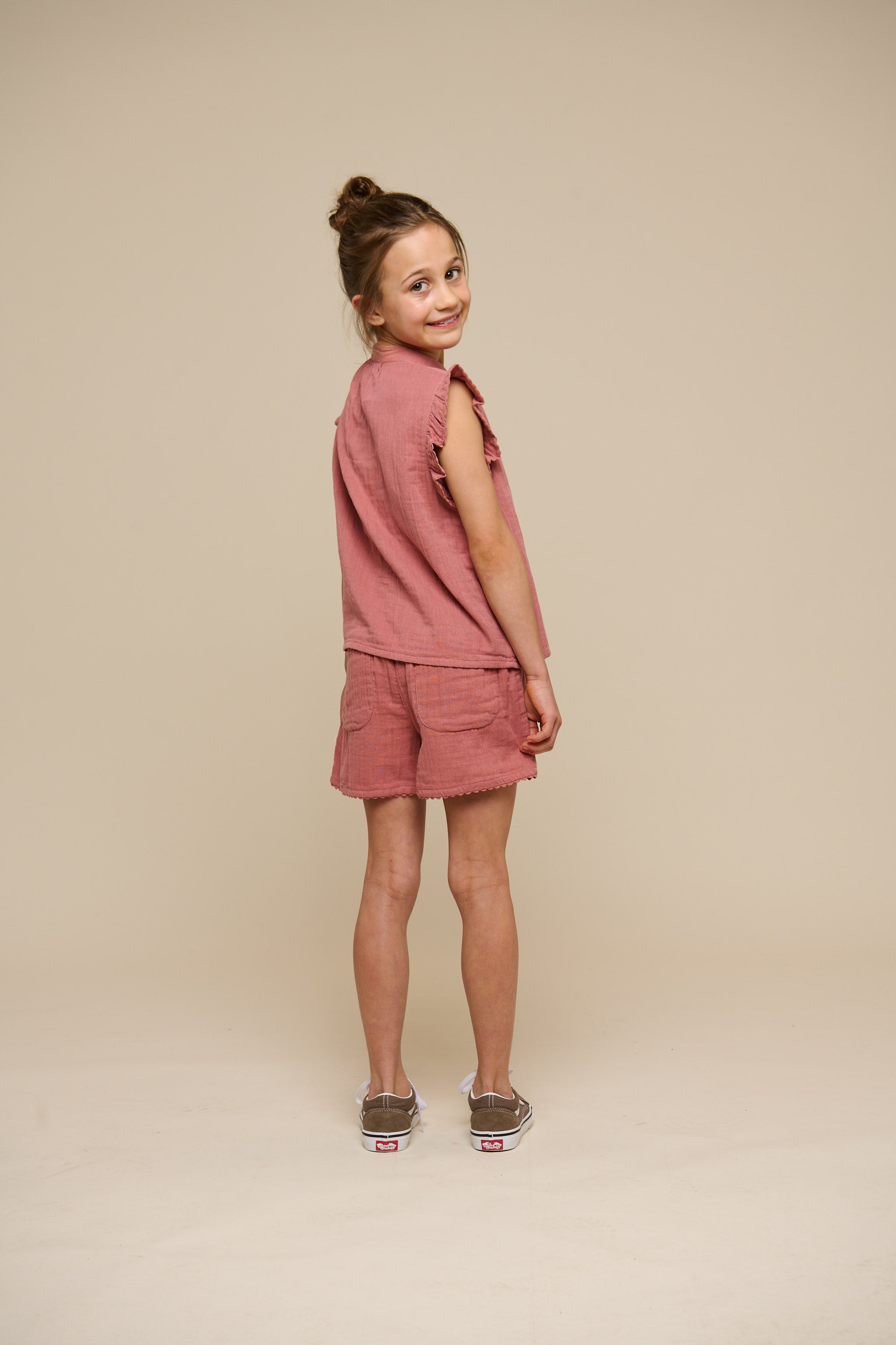 Gauze Shorts - Tween - Old Rose | 100927 Jasmine