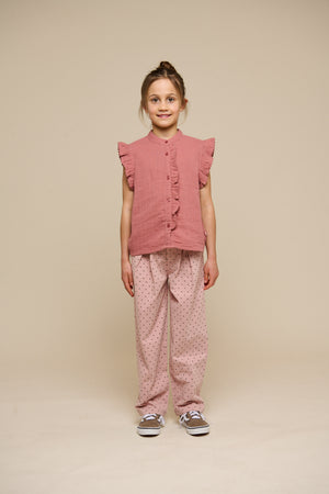 Gauze Sleeveless Top - Tween - Old Rose | 100933 Jasmine