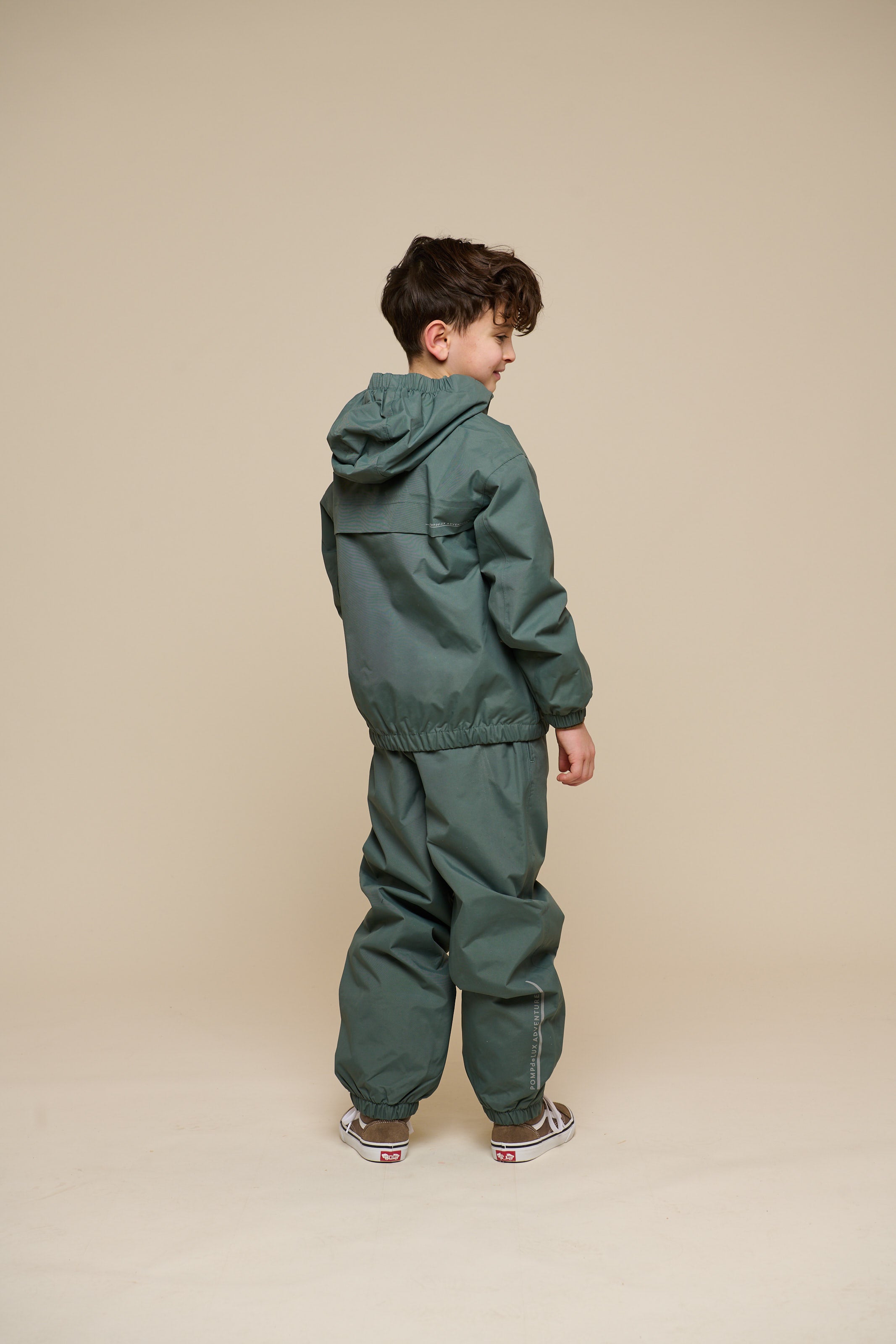 Shell Jacket with Patch Pocket - Tween - Dusty Dark Green | 100502 Luke